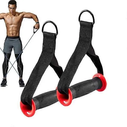 Gym Cable Handles - 2pcs Resistance Bands Handles - Durable Nylon Bands for Strength Training