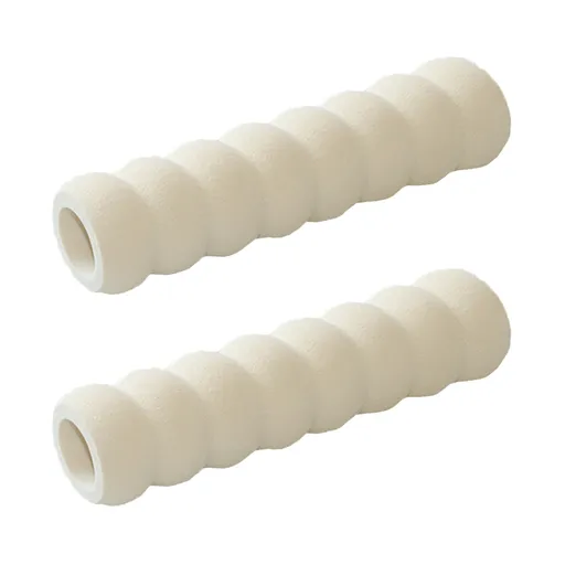 2pcs door handle bumpers anti-static thickened spiral door handle bumpers 2 Pieces Of White