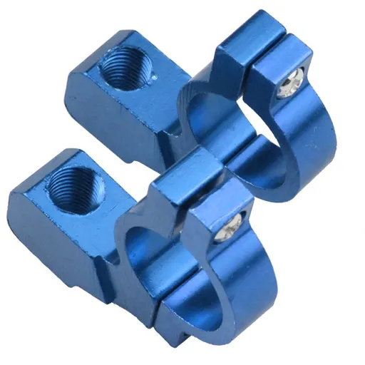 6 Piece Motorcycle Rear View Mirror Mount Adapter Holder Clamp CNC Aluminum