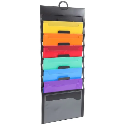 Plastic Hanging File Organizer Black for Files Holding and Stylish