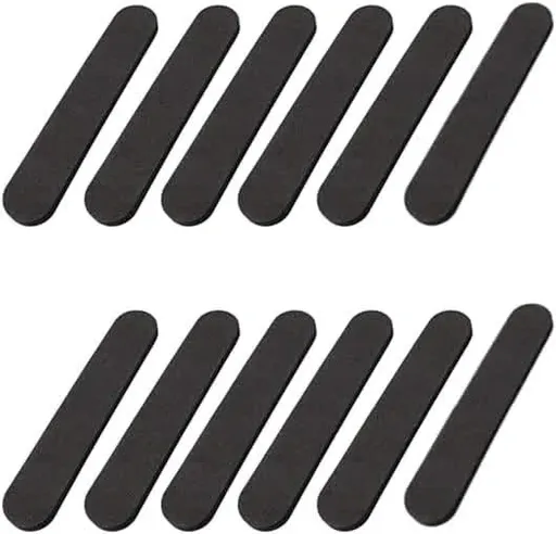 12pcs Hat Size Tape Hat Size Reducer Inserts Liner Foam Reducing Sizing Tape Sizer Self Adhesive for Hats Caps Make Smaller Sweatband Black