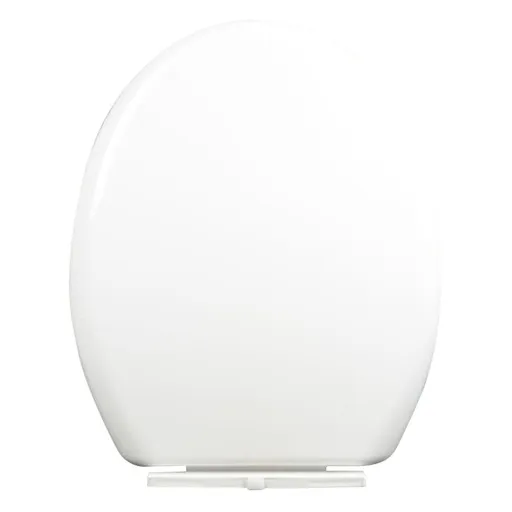 Slow Close Toilet Seat Thickened White PP Quick Installation Household Toilet Lid for Replacement