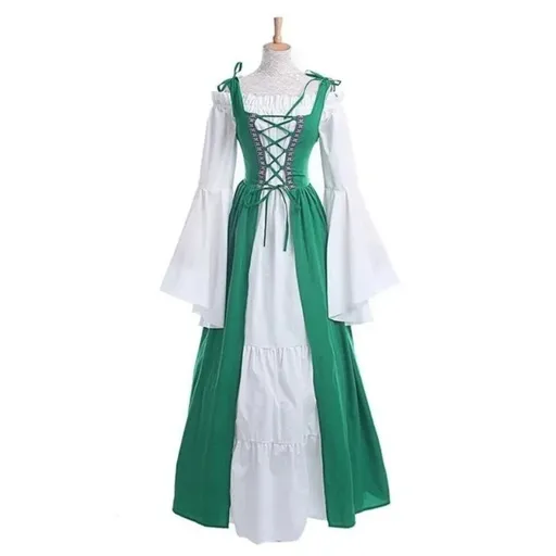 House Of Dasein S-6Xl Medieval Dress Cosplay Halloween Costume For Women Palace Carnival Party - Green - M