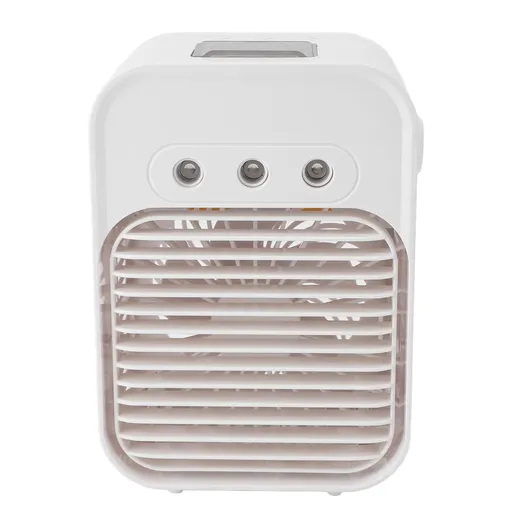 Portable Air Conditioner, Multifunctional Evaporative Air Cooler Fan with RGB Light, Cordless for Home Office Camping