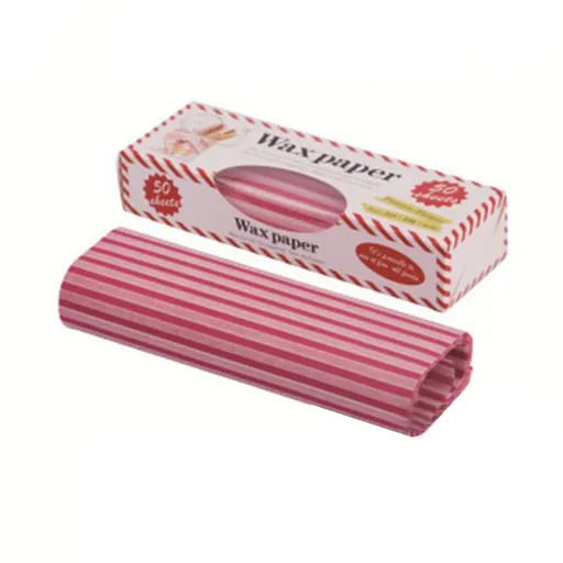 Wax Paper, Food Picnic Paper, 50 sheets Grease Proof Paper, Waterproof Dry Hamburger Paper Liners Wrapping Tissue for Plastic Food Basket D