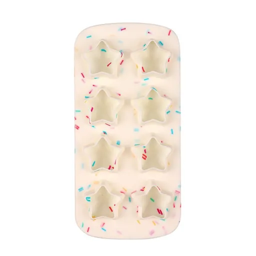 Ice Cube Molds Silicone Set of Star Shaped Reusable Silicone Ice Maker for Whiskey Drinks and Cocktails Making Fun Ice