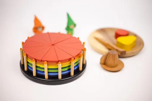 Circle Fraction Cake