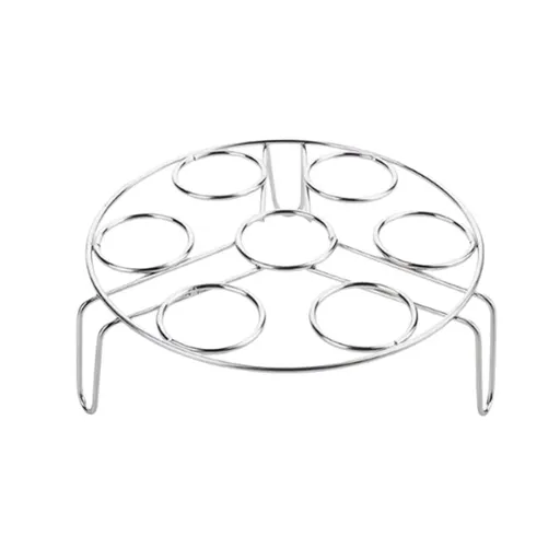 Stainless Steel Egg Steamer Rack | Multi-Use Kitchen Steaming Basket for Eggs & Vegetables | Stackable Space-Saving Design | Easy to Clean Meal Prep Tool