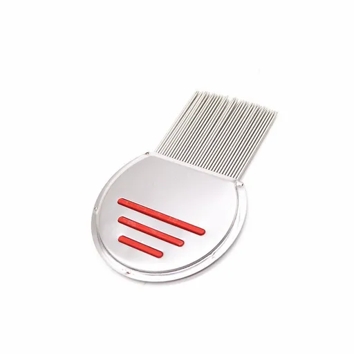Pet supplies flea removal comb pet brush 304 stainless steel three bar threaded needle cat dog comb.