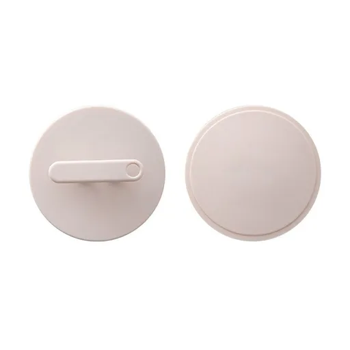 Pink Silicone Body Scrubber 2 Pack - 12.5 cm Exfoliating Shower Scrubbers with Textured Surface and Easy Grip Handle for Body Cleansing and Bathing