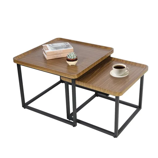2X Industrial Vintage Stacking Coffee Tables