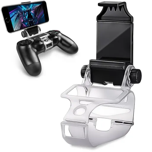 Controller Phone Mount, PS4 Phone Mount Smart Clip for PS4 4 Controller Compatible with , and PS4 Remote Play