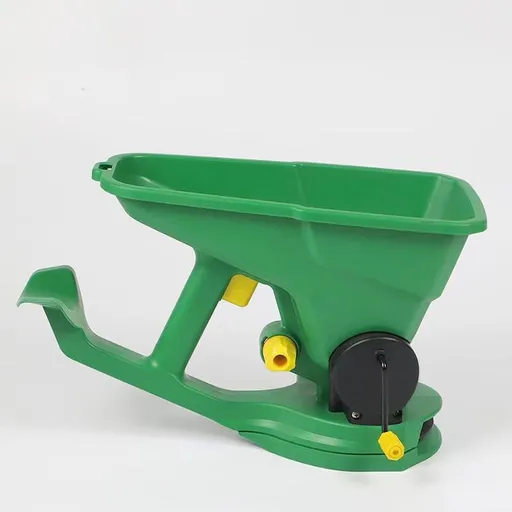 Hand Spreader Shaker, Handheld Spreader for Grass Seed, Fertilizer & Earth Food, Snow Salt, Ice and Snow Melt -Multiple Adjustable