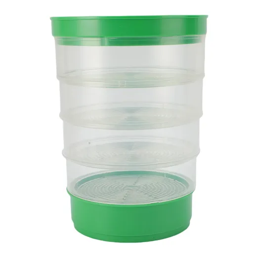 Crop Sprouter Round Shape Stackable Space Saving High Efficiency Crop Sprouting Container for Kitchen