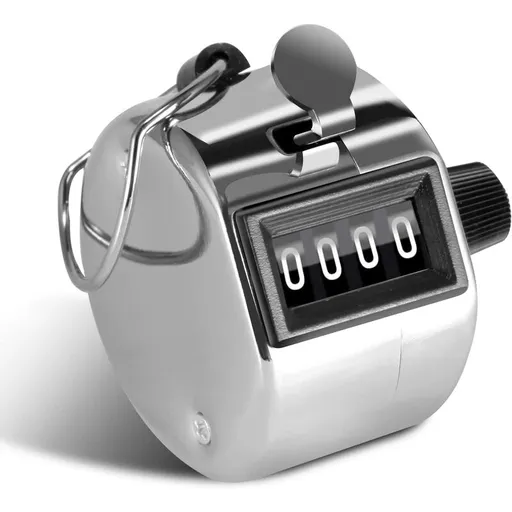 4 Digit Manual Counter Passage Counter For People Counter, Golf Sport, Trainer School
