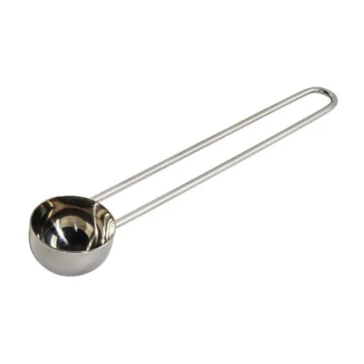 teaspoon ( coffee measure spoon made of stainless steel, coffee lot 16.8 cm long, dishwasher-safe and food safe) silver