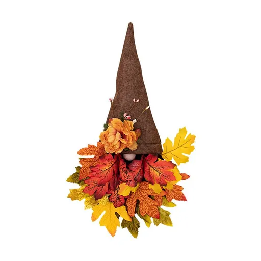 Autumn Maple Leaf Harvest Decoration, Indoor and Outdoor Autumn Signs Thanksgiving Flower Wreath Autumn Decoration