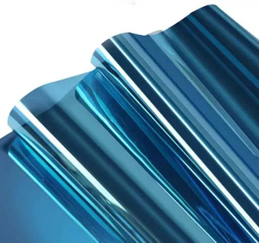 Self-adhesive Window Film Mirror Reflective Sun Protection UV Block Heat Privacy, 50cmx5m, Blue