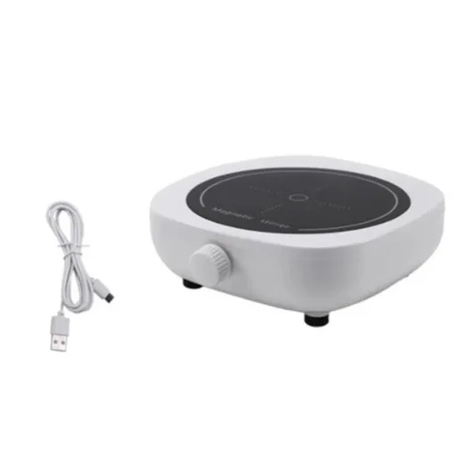 Mini Magnetic Stirrer 4000RPM Portable Mixer White