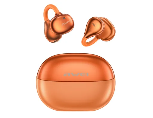 AWEI TZ50 Open Ear Wireless Earbuds with LED Power Display,orang