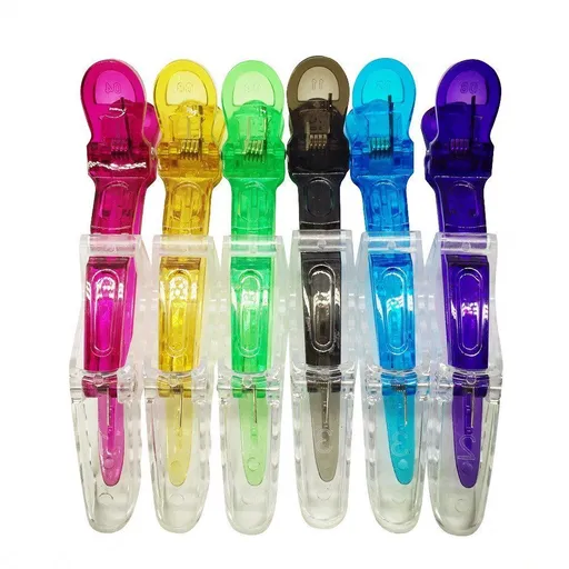 6pcs/set Clips Transparent Plastic Hairdresser Clips Hair Styling Sectioning Barrettes Non Slip Alligator Clips Salon DIY