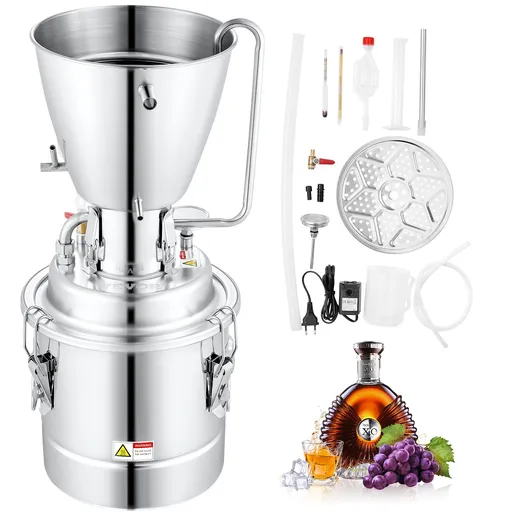10L Alcohol Distiller Machine Brewing Equipment DIY Whiskey Home Still