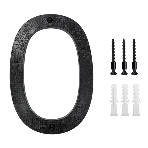5 Inch Modern Metal House Numbers, Metal Letter, Black Door Number, Metal Mailbox Numbers and Letters, Metal House Address Letters and Numbers for Outside Signs