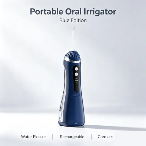 Household Electric Water Flosser, A16 Blue Oral Irrigator, Sturdy Cordless Teeth Cleaner Suitable For Home And Travel