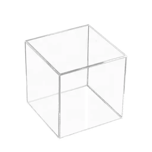 Holders Acrylic Display Riser Box with One Open Side Versatile Clear Square Retail Merchandise Storage Bin or Product