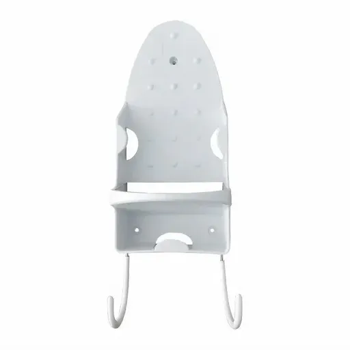 Iron Stand Double Hook Storage Rack Hanging Iron Holder for Home Organisation - White