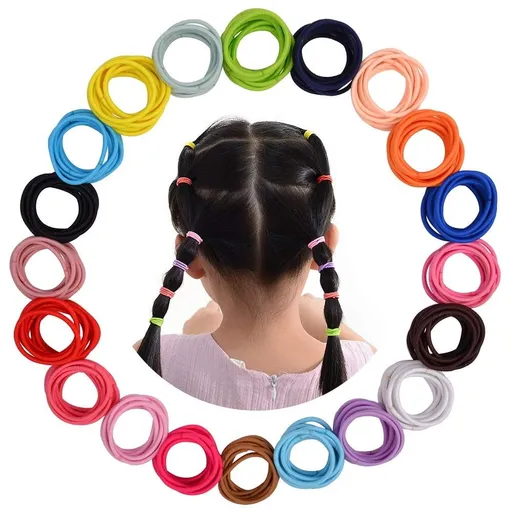 Baby Hair Ties for Thin Hair Ponytail Holder for Newborn Girls, Toddler Rubber Bands for Hair Multicolor 180pcs