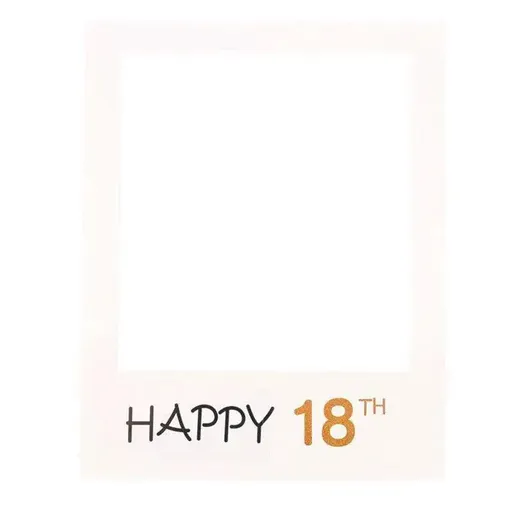 1Th 18Th-60Th Photo Booth Props Picture Frame Wedding Birthday Party Decoration - Happy 18TH