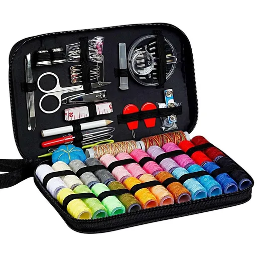 Sewing kit 98 pieces with 24 thread colors, MultiColor