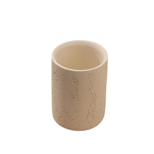 Small toothbrush holder for bathroom countertop, bohemian farmhouse style, multifunctional organizer, rust resistant and durable