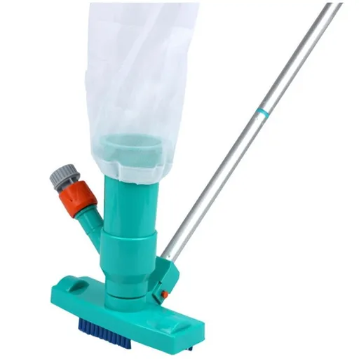 Portable Pool Vacuum Cleaner with Brush for Above Ground Pool, Spas, Ponds, Fountains