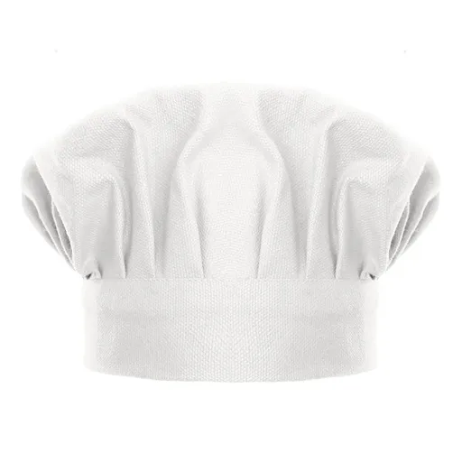 Chef Hat Adjustable Elastic Baker Kitchen Cooking Chef Cap, Reusable and Washable Durable Pure Cotton Cook Cap