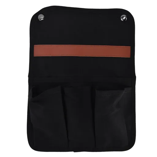 Storage Hanging Bag Portable Light Weight Side Multifunctional Chair Armrest Storage Bag for Outdoor Camping PicnicBlack