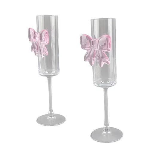 Champagne Glass Cocktails Glassware with Reinforced Stems for Weddings Engagements Bridal Shower Party