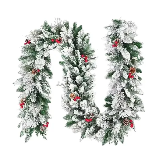 Christmas Rattan Garland Artificial Xmas Rattan Decoration Christmas Decoration for Indoor or Outdoor Decor