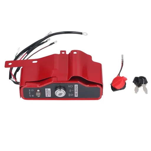 Ignition Key Switch Box Ignition Starter Switch Kit with 2 Keys for GX340 GX390 11hp 13hp Gas Engine