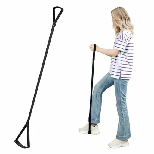 Rigid Leg Lifter for After Knee Surgery,Extra Long Leg Lifters for Elderly,Adjustable Leg Lifter Strap for After Hip Replacement,Limited Mobility,Foot Lifter Aid for Bed,Car,Wheelchair