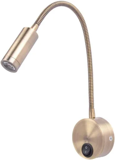 12V RV Boat Wall Lamp Flexible Gooseneck Touch Control Switch LED Reading Light