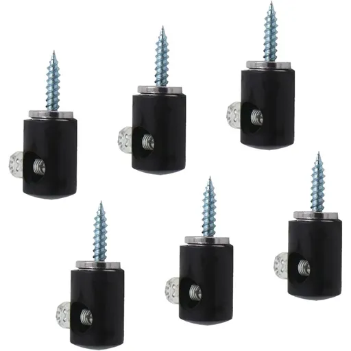 Chandelier Lighting Hook, 6 pcs Hanging Lighting Hooks For Chandelier Ceiling Lights Cable (Black)