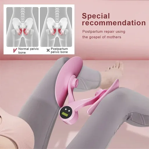 Smart Counting Pelvic Floor Thigh Trainer Recovery Pink