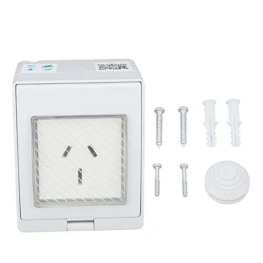WiFi Smart Socket PC ABS IP55 Waterproof APP Remote Control Power Outlet for Bathroom Outdoor 100 to 240V SN55 AU (AU Plug 15A)