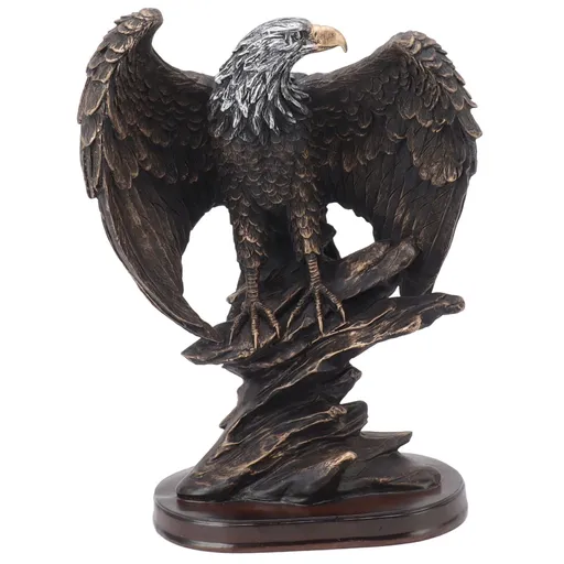 Eagle Statue Resin Vivid Ingenious Durable Decorative Vintage Eagle Figurine for Office