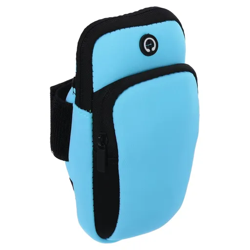 Mobile Wallet Key Running Arm Bag Outdoor Sports Arm Bag with Earphone Hole Simple Running Arm Bag Sports Arm Bag