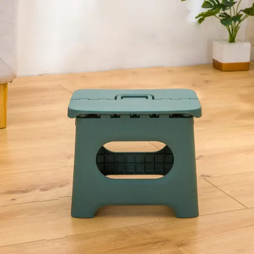 Folding Step Stool, Portable Strong Space Saving Plastic Footstool for Adults and Kids STURDY AND DURABLE(Green)