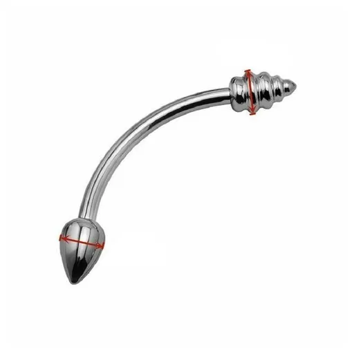 House Of Dasein Double Stainless Steel Metal Anal Dual Butt Plug Stimulation Bdsm - 34Mm X 24Mm