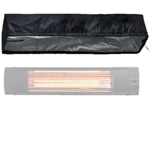 Wall-Mounted Patio Heater Cover - Electric Heater Cover,420D Oxford Waterproof Dustproof Infrared Heater Covers for Indoor Outdoor Garage Backyard Hanging Patio Heaters (Black)